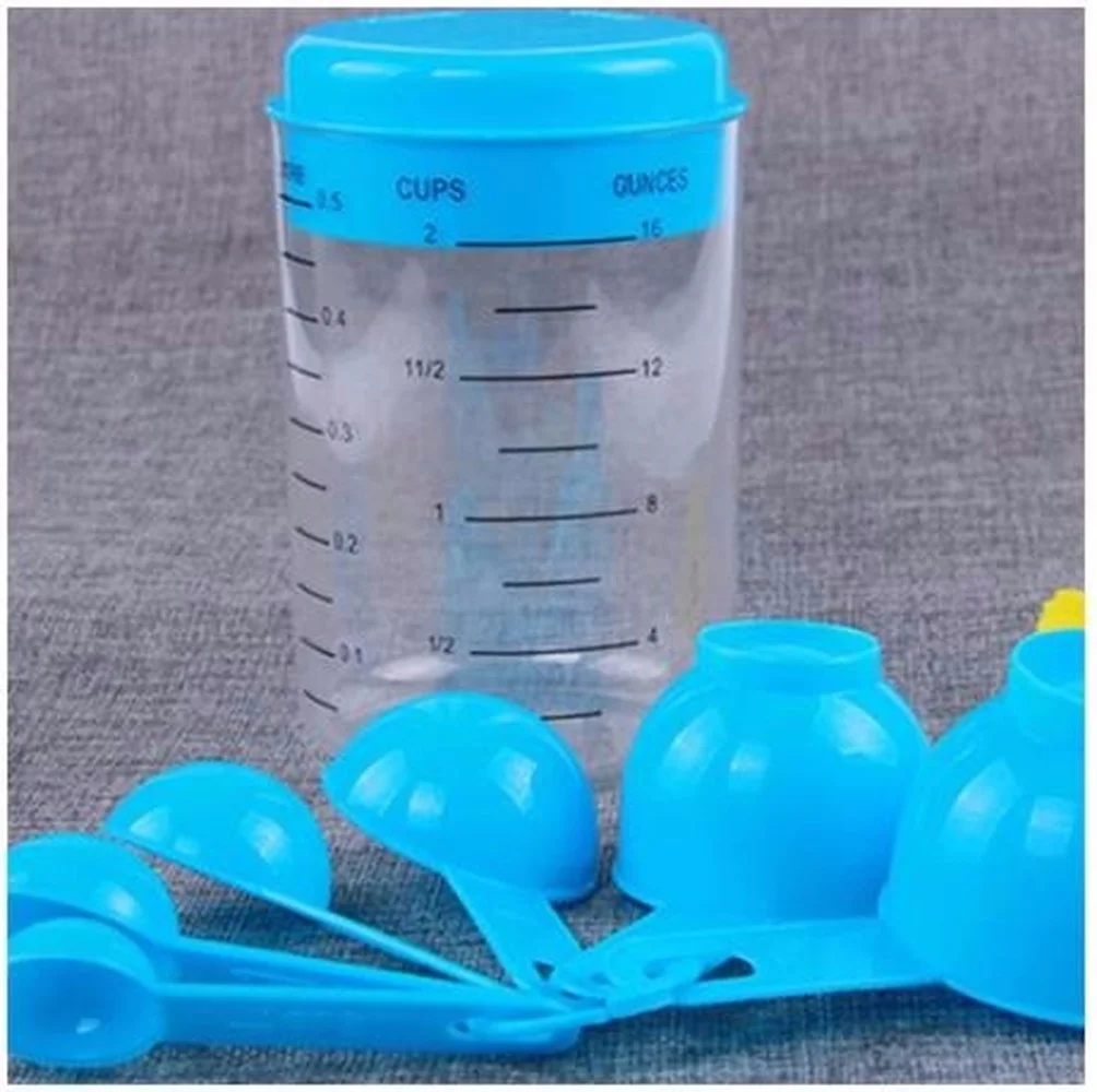 7 Pieces / Set Plastic Measuri - Coffee Tea And Sugar Set review and price
