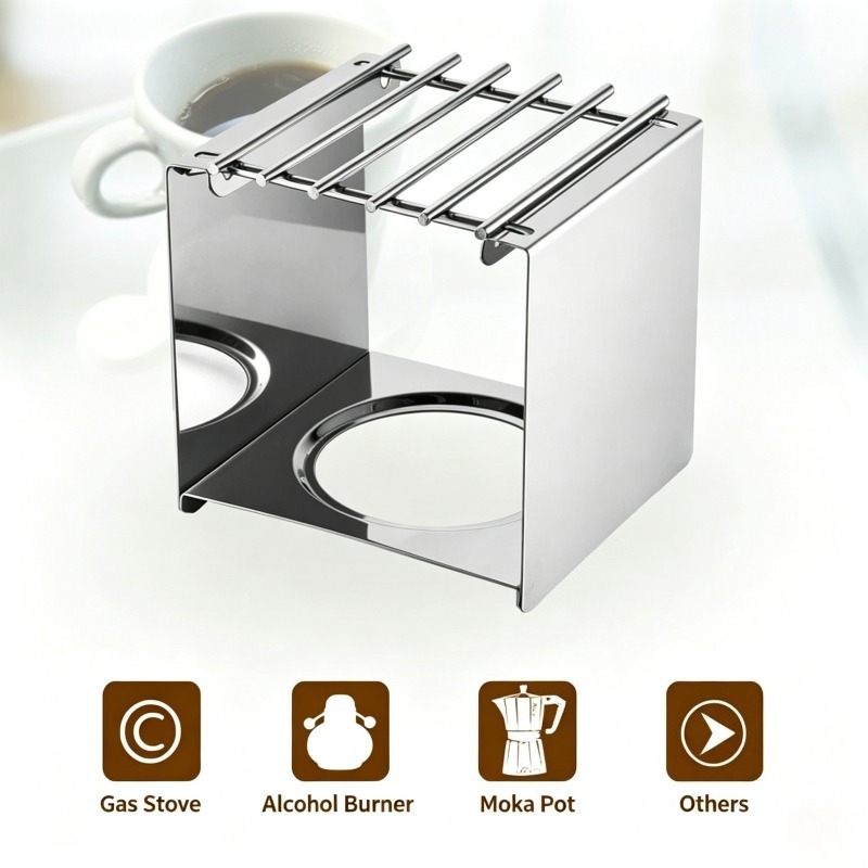 Stainless Steel Square Coffee  - Moka Pot Stove review and price