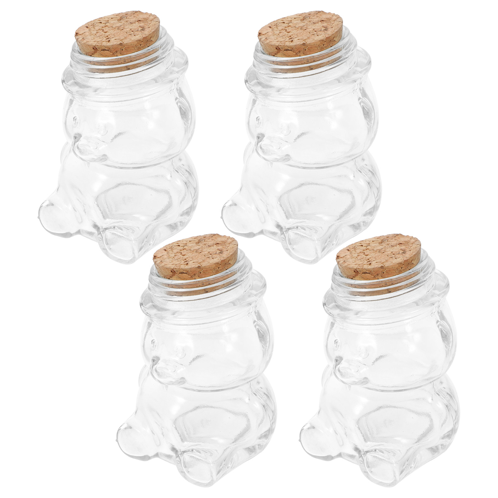 4Pcs Transparent Glass Candy J - Coffee Tea Sugar review and price