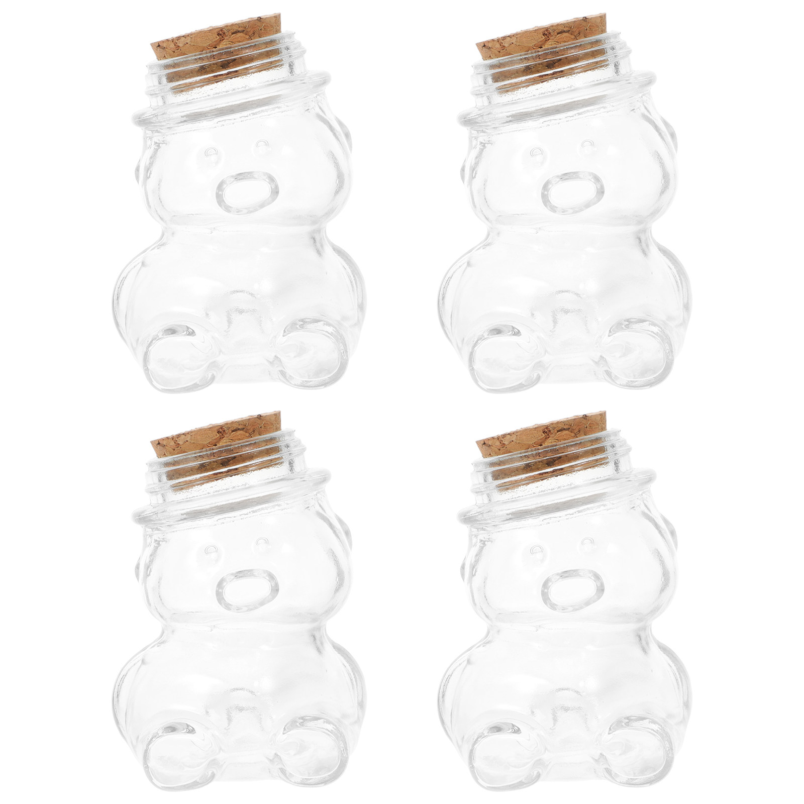 4Pcs Transparent Glass Candy J - Coffee Tea Sugar review and price