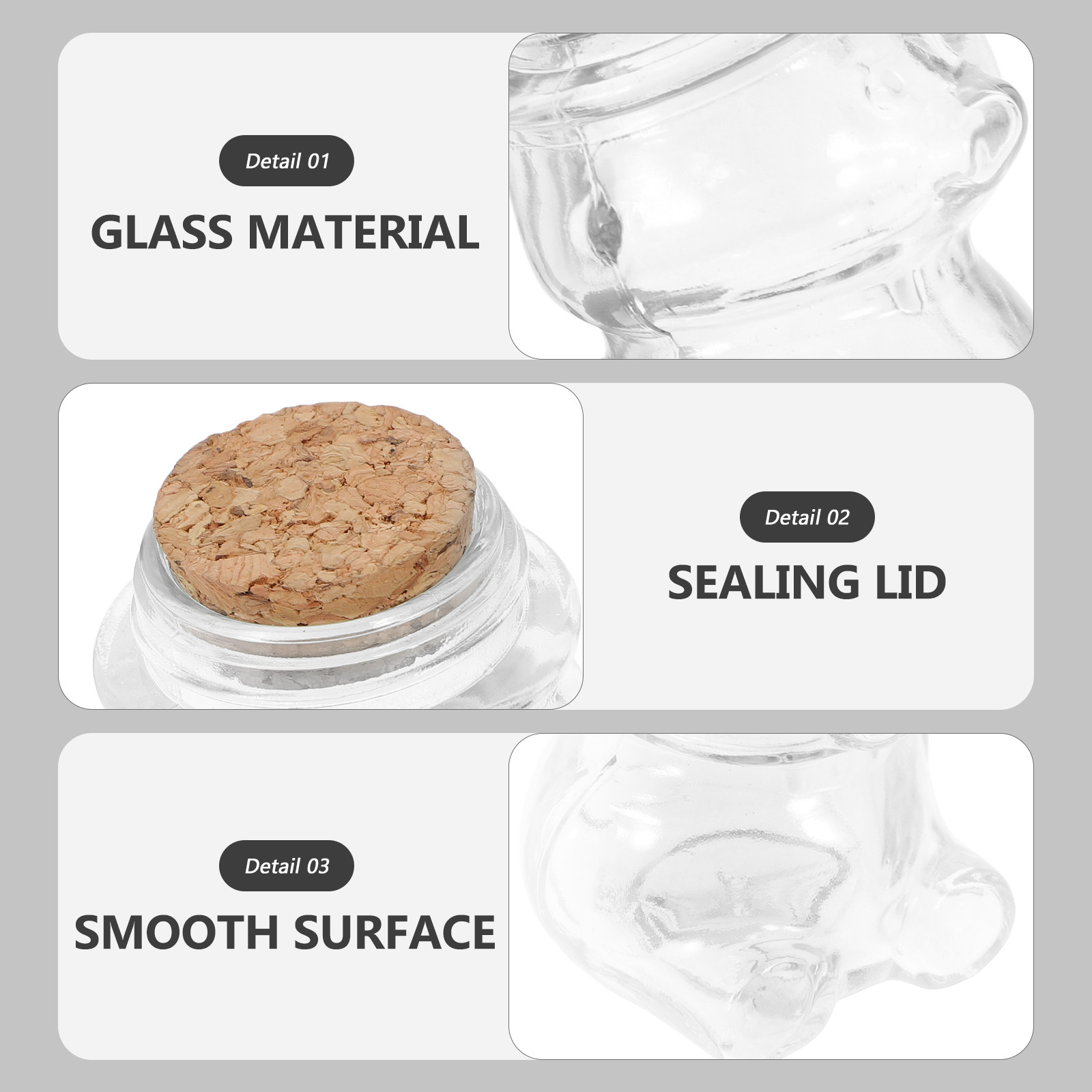 4Pcs Transparent Glass Candy J - Coffee Tea Sugar review and price
